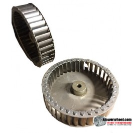 Single Inlet Aluminum Blower Wheel 6-5/16" Diameter 1-1/2" Width 3/8" Bore with Clockwise Rotation SKU: 06100116-012-A-T-CW-001
