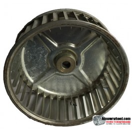 Single Inlet Steel Blower Wheel 6-5/16" Diameter 2-7/16" Width 1/2" Bore with Clockwise Rotation SKU: 06100214-016-S-AA-CW-001