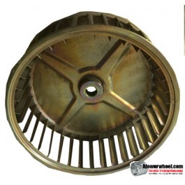 Single Inlet Steel Blower Wheel 6-5/16" Diameter 2-1/2" Width 1/2" Bore with Clockwise Rotation SKU: 06100216-016-GS-AA-CW-001