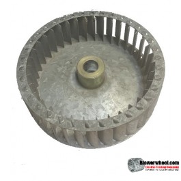 Single Inlet Steel Blower Wheel 6-5/8" Diameter 1-7/8" Width 3/4" Bore with Clockwise Rotation SKU: 06200128-024-S-T-CW-001