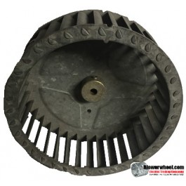 Single Inlet Steel Blower Wheel 6-3/4" Diameter 2-5/16" Width 5/16" Bore with Clockwise Rotation SKU: 06240210-010-S-T-CW-001