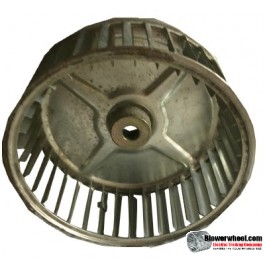 Single Inlet Steel Blower Wheel 6-3/4" Diameter 2-7/16" Width 1/2" Bore with Clockwise Rotation SKU: 06240214-016-S-AA-CW-001