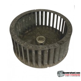 Single Inlet Galvanized Steel Blower Wheel 6-3/4" Diameter 2-7/8" Width 1/2" Bore with Clockwise Rotation SKU: 06240228-016-GS-T-CW-001