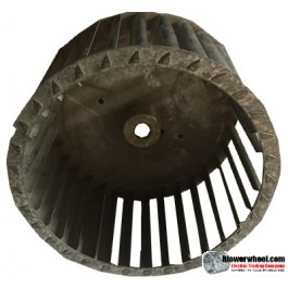 Single Inlet Steel Blower Wheel 6-3/4" Diameter 3-7/16" Width 1/2" Bore with Counterclockwise Rotation SKU: 06240314-016-S-T-CCW-001