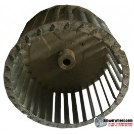 Single Inlet Steel Blower Wheel 6-3/4" Diameter 3-9/16" Width 1/2" Bore with Counterclockwise Rotation SKU: 06240318-016-S-T-CCW-001