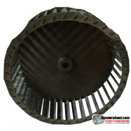 Single Inlet Steel Blower Wheel 8" Diameter 2-7/8" Width 1/2" Bore with Counterclockwise Rotation SKU: 08000228-016-S-T-CCW-001