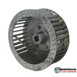 Single Inlet Steel Blower Wheel 10-13/16" D 5-1/8" W 7/8" Bore-Clockwise  rotation-  and re rods SKU: 10260504-028-HD-S-CW-R