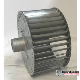 Single Inlet Steel Blower Wheel 7-3/4" D 4-1/8" W 1/2" Bore-Counterclockwise  rotation- with outside hub SKU: 07240404-016-HD-S-CCW-O