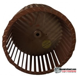 Single Inlet Galvanized Steel Blower Wheel 8" Diameter 4-5/8" Width 1/2" Bore with Clockwise Rotation SKU: 08000420-016-GS-T-CW-001