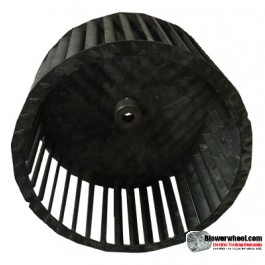 Single Inlet Steel Blower Wheel 8" Diameter 4-5/8" Width 1/2" Bore with Clockwise Rotation SKU: 08000420-016-S-T-CW-001