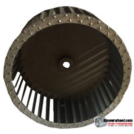 Single Inlet Steel Blower Wheel 8-1/2" Diameter 3-15/16" Width 5/8" Bore with Clockwise Rotation SKU: 08160330-020-S-T-CW-001