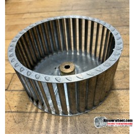 Single Inlet Steel Blower Wheel 8-1/2" Diameter 4" Width 1/2" Bore with Clockwise Rotation SKU: 08160400-016-S-T-CW-001