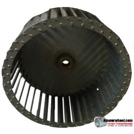 Single Inlet Steel Blower Wheel 8-1/2" Diameter 4" Width 5/8" Bore with Clockwise Rotation SKU: 08160400-020-S-T-CW-001