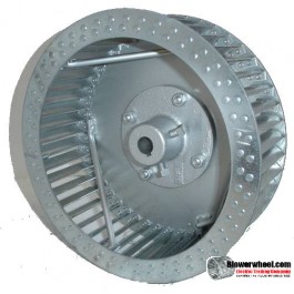 Single Inlet Steel Blower Wheel 10-13/16" Diameter 3-1/8" Width 5/8" Bore Counterclockwise rotation with an Inside Hub and Re-Rods