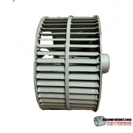 Single Inlet Steel Blower Wheel 9-7/8" D 5-1/8" W 1-1/8" Bore-Counterclockwise  rotation- with outside hub, re-rods and speed band- SKU: 09280504-104-HD-S-CCW-R-SB-O