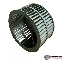 Single Inlet Steel Blower Wheel 10-13/16" D 5-1/8" W 1-3/8" Bore-Counterclockwise  rotation- with inside hub, Re-rods and re-ring SKU: 10260504-100-HD-S-CCW-R-W