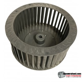 Single Inlet Aluminum Blower Wheel 10-5/8" Diameter 5-1/4" Width 5/8" Bore with Clockwise Rotation SKU: 10200508-020-A-T-CW-001