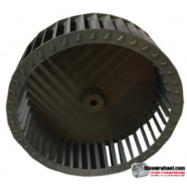 Single Inlet Steel Blower Wheel 10-3/4" Diameter 3-1/8" Width 1/2" Bore with Counterclockwise Rotation SKU: 10240304-016-S-T-CCW-001