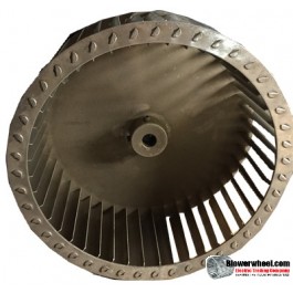 Single Inlet Aluminum Blower Wheel 10-3/4" Diameter 3-15/16" Width 5/8" Bore with Counterclockwise Rotation SKU: 10240330-020-A-T-CCW-001