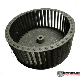 Single Inlet Galvanized Steel Blower Wheel 10-3/4" Diameter 4-1/2" Width 1/2" Bore with Clockwise Rotation SKU: 10240416-016-GS-T-CW-001