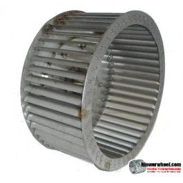 Single Inlet Steel Blower Wheel 9-7/8" Diameter 3-1/8" Width 28mm Bore Clockwise  rotation- with inside hub  SKU: 09280304-28mm-HD-S-CW