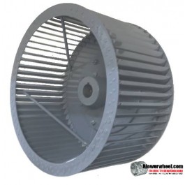 Single Inlet Aluminum Blower Wheel 10" D 3-1/8" W 28mm Bore Inside Hub- Clockwise Rotation SKU: 10000304-28mm-HD-S-CW-R