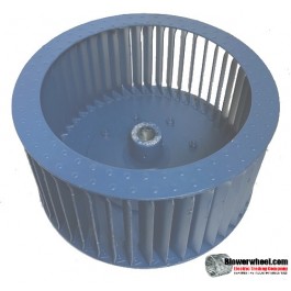 Single Inlet Aluminum Blower Wheel 12-3/8" D 6-1/8" W 1" Bore-Clockwise  rotation- with inside hub SKU: 12120604-100-HD-A-CW