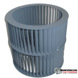 Double Inlet Steel Blower Wheel 18" D 18-1/4" W 2-3/16" Bore-Clockwise-Counterclockwise  rotation- with double neck hub and re-rods- SKU: 18001808-206-HD-S-CCWCWDW