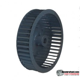 Single Inlet Steel Blower Wheel 8-1/4" D x  3-1/8" W- 5/8" Bore-Clockwise  rotation- with inside-outside hub with re-rods- SKU: 08080304-020-HD-S-CW-IHOH-R
