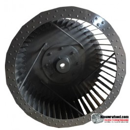 Single Inlet Steel Blower Wheel 15-1/2" Diameter 8-7/8" Width 1" Bore with Counterclockwise Rotation-ONLY 1 IN-STOCK SKU: 15160828-100-S-T-CCW-001