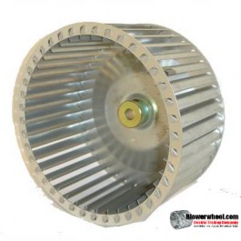Lau Single Inlet Galvanized Steel Blower Wheel 7-3/32" diameter 3-5/32" width 1/2" bore  Counterclockwise Rotation
