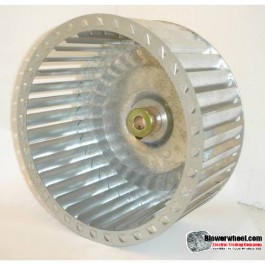 Lau Single Inlet Galvanized Steel Blower Wheel 8" diameter 4" width 1/2" bore  Clockwise Rotation