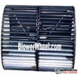 Double Inlet 316 Stainless Steel Blower Wheel 9" Diameter 7-1/4" Width 1" Bore Counterclockwise rotation with Single Neck Hub and Re-Rods