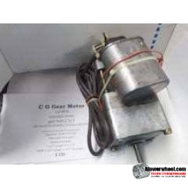 Electric Motor - Induction - CC Gear - CD104A3 -120 rpm 115VAC volts