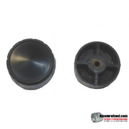 large-black-circular-knob-with-set-screw- Top Diameter 2", Bottom Diameter 2-1/16", Width 7/8"