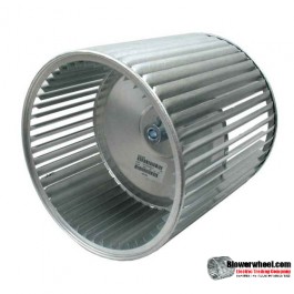 Lau Double Inlet Galvanized Steel Blower Wheel 15" diameter 9-1/2" width 1-3/16" bore  Clockwise-Counterclockwise Rotation