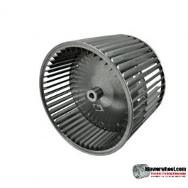 Lau Double Inlet Galvanized Steel Blower Wheel 9-1/2" diameter 9-1/2" width 1" bore  Center Disc Clockwise Rotation
