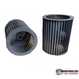 Double Inlet Steel Blower Wheel 14-1/2" D 11-1/4" W 1" Bore-Clockwise  rotation- with single neck hub- SKU: 14161108-100-HD-S-CWDW