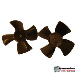 Fan Blade 4" Diameter - SKU:FB-0400-4-R-P-CW-Q1-Sold in Quantity of 1