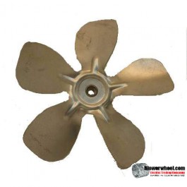 Fan Blade 8" Diameter - SKU:FB-0800-5-R-AS-CCW-010-B-Q1-Sold in Quantity of 1