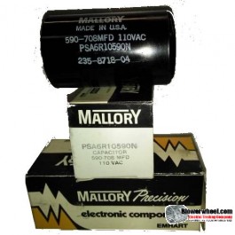 Capacitor - Mallroy - cap-590/708-110v-AC -sold as NEW