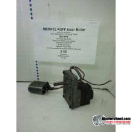 Electric Motor - Gear Motor - Merkel Koff - B-3 420 RP 265 -280 rpm 115VAC volts