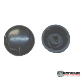 Octagon-Top-with-thin-rim-design-triangle-key-push-on-knob. Top Diameter 1-1/8", Bottom Diameter 1-1/2", Height: 3/4", Traingle shap female receiver