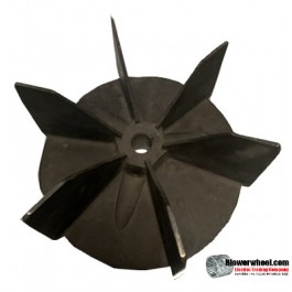Paddle Wheel Cast Aluminum Blower Wheel 9-1/8" Diameter 4-7/8" Width 7/8" Bore with Clockwise-Counterclockwise Rotation SKU: pw09040428-028-casta-6flatblade-01 AS IS
