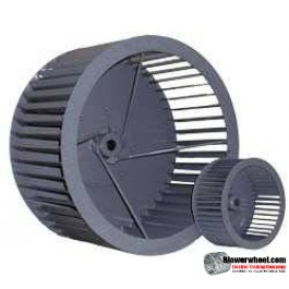Single Inlet Steel Blower Wheel 6" Diameter 3-1/8" Width 1/2" Bore Counterclockwise rotation with an Inside Hub and Re-Rods