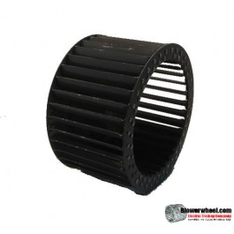Single Inlet Steel Blower Wheel 9" Diameter 3-1/8" Width 1/2" Bore Counterclockwise rotation with an Inside Hub