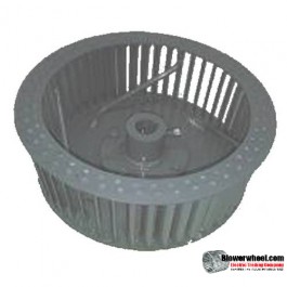 Single Inlet Steel Blower Wheel 7" D 3-1/8" W 5/8" Bore-Clockwise  rotation- with inside hub with re-rods - SKU: 07000304-020-HD-S-Riveted-CW-R
