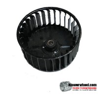 Single Inlet Steel Blower Wheel 3-3/4" Diameter 1-7/8" Width 5/16" Bore with Clockwise Rotation SKU: 03240128-010-S-AA-CW-001