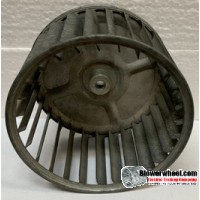 Single Inlet Steel Blower Wheel 4-11/16" Diameter 3" Width 5/16" Bore with Clockwise Rotation SKU: 04220300-010-S-AA-CW-001