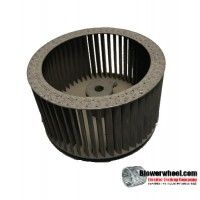 Single Inlet Steel Blower Wheel 4-3/4" Diameter 2-1/2" Width 3/8" Bore with Clockwise Rotation SKU: 04240216-012-S-T-CW-001